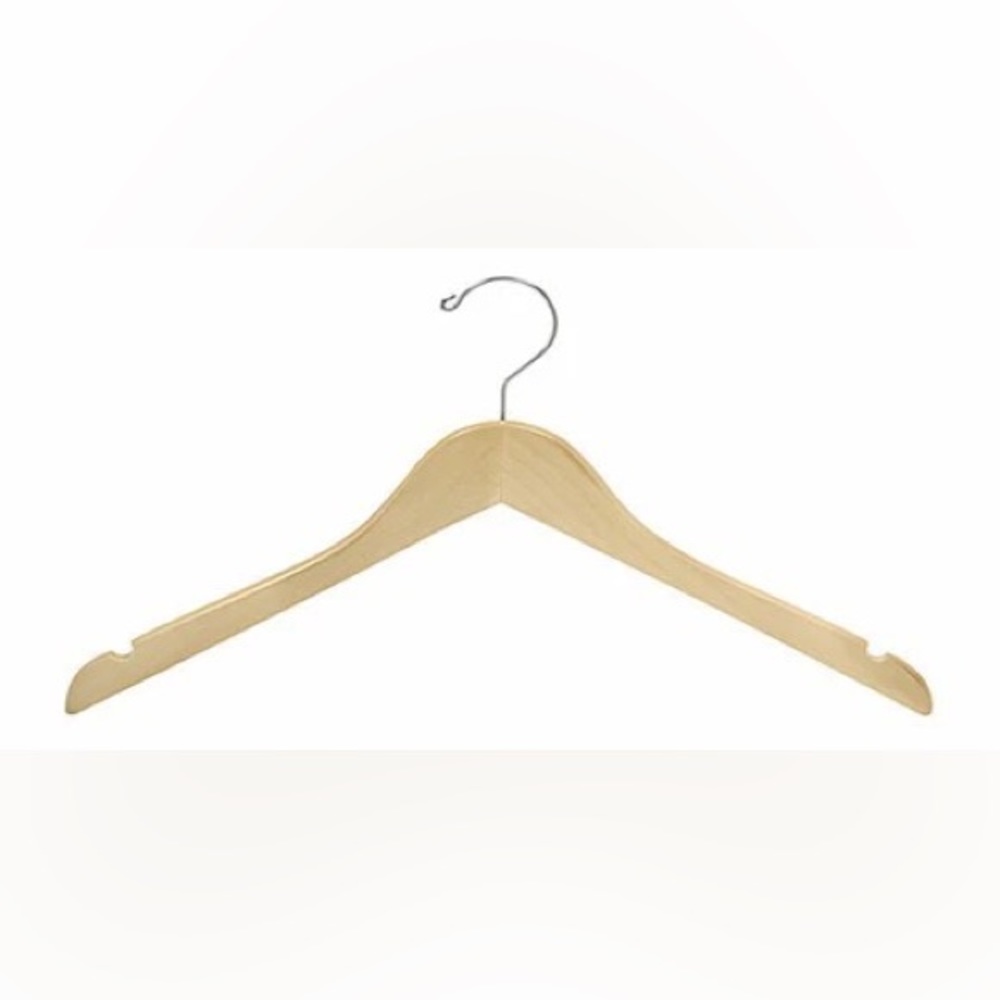 Petite wood hangers - set of 10